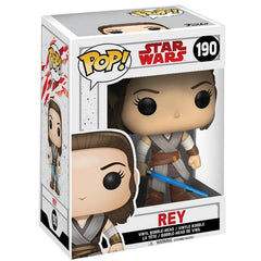 Funko Pop Star Wars Rey number 190 in retail box