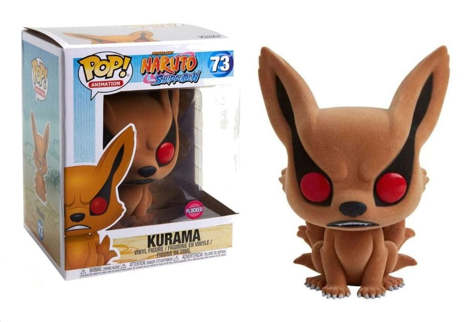 Funko Pop! Naruto Shippuden: Kurama (Flocked) #73 (Box Damage)