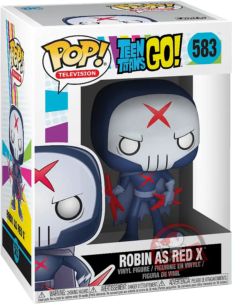 Funko Pop Teen Titans Go Robin as Red X #583 in box
