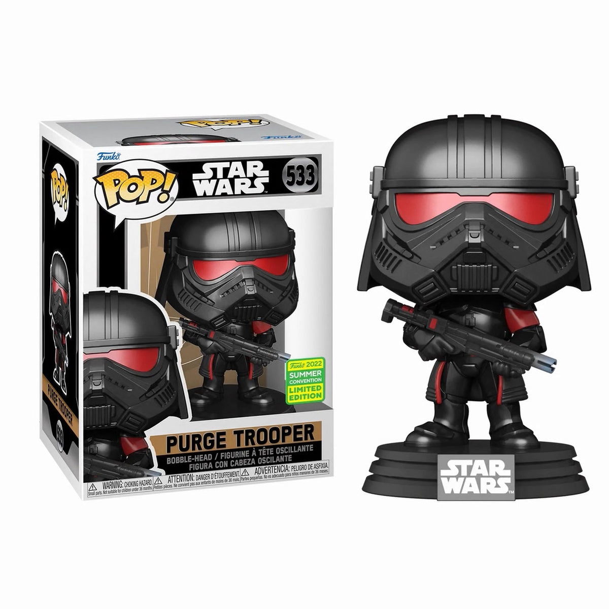 Funko Pop! Star Wars: Purge Trooper (2022 Summer Convention) #533 in retail box