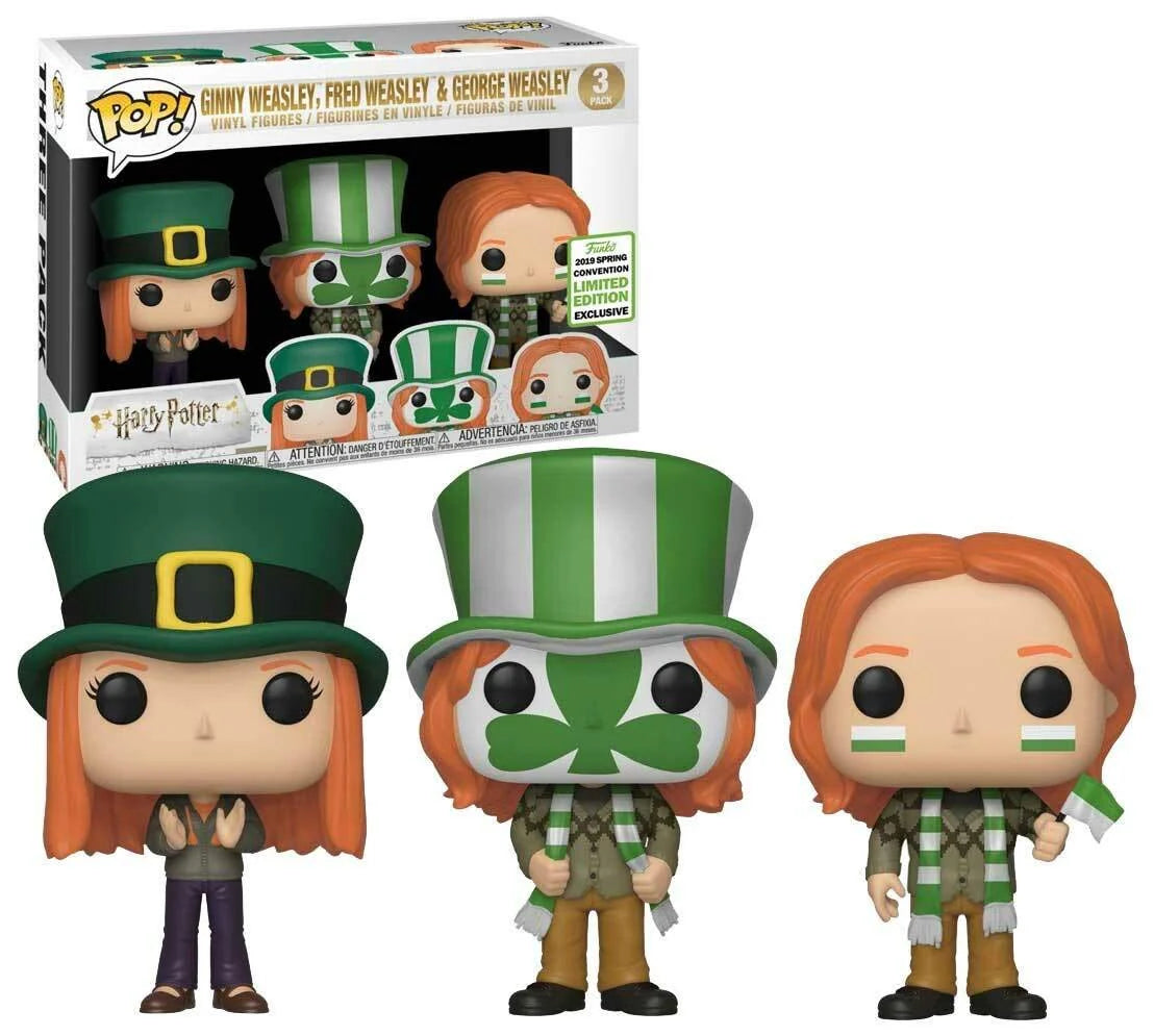 Funko Pop! Harry Potter: Ginny Weasley, Fred Weasley & George Weasley (2019 Spring Convention) [3-Pack]