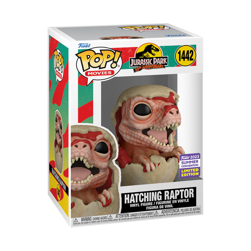 Funko Pop! Jurassic Park: Hatching Raptor (2023 Summer Convention) #1442