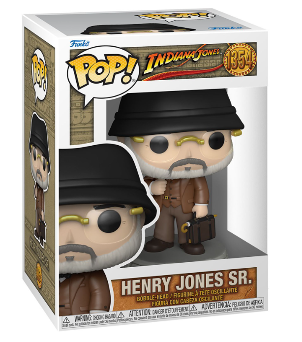 Indiana Jones & The Last Crusade Henry Jones Sr Vinyl POP Figure #1354