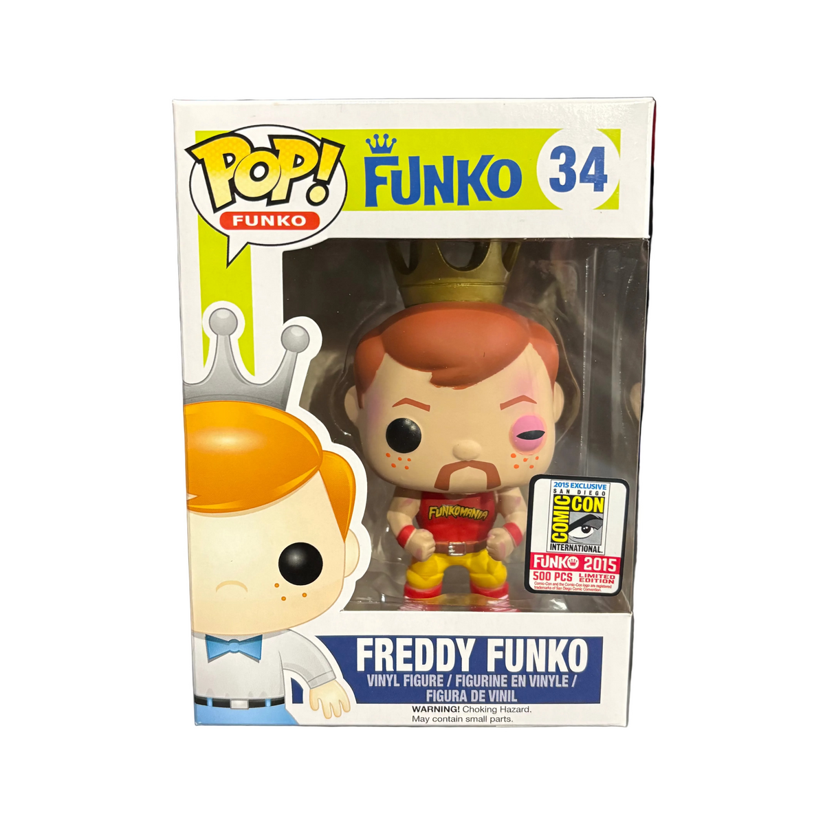Funko Pop! Freddy Funko as Hulk Hogan (Injured) [2015 SDCC 500 Pcs Limited Edition] #34