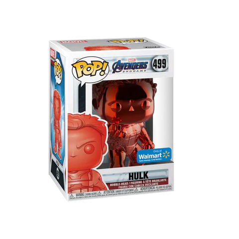Funko Pop! Avengers Endgame: Hulk (Walmart Exclusive) #499 (Chrome red)