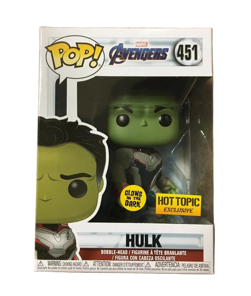 Funko Pop! Avengers Endgame: Hulk (Glows) [Hot Topic Exclusive] #451
