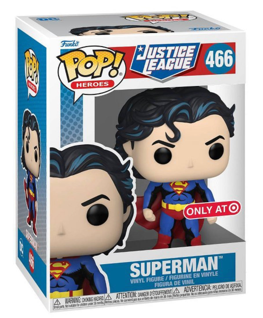 Funko Pop! Justice League Superman #466 Target Exclusive in box