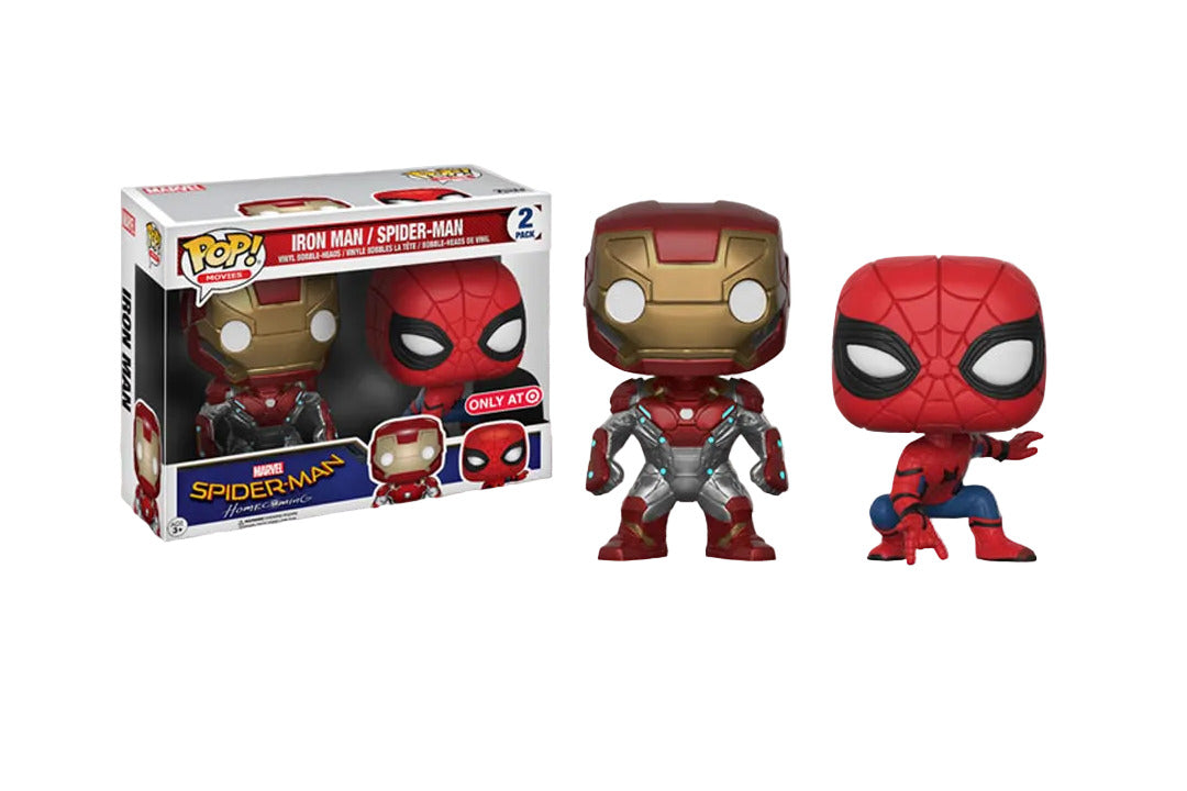 Funko Pop! Spider-Man Homecoming: Iron Man / Spider-Man (Target Exclus ...