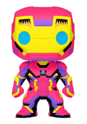 Funko Pop! Marvel – Iron Man (Blacklight) #649 [Target Exclusive]