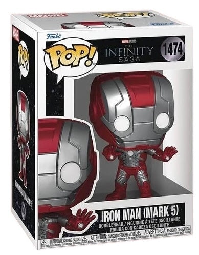 Funko Pop! Marvel The Infinity Saga: Iron Man (Mark 5) #1474 in retail box