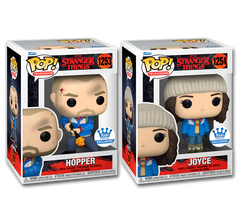 Funko Pop! Stranger Things: Joyce #1254 & Hopper (Funko Exclusive!) #1253