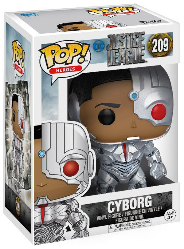 Funko Pop Justice League Cyborg #209 in box