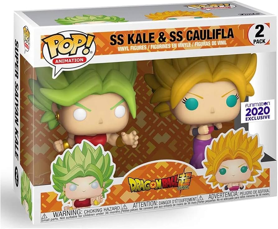 Funko Pop! Dragon Ball Super: SS Kale & SS Caulifa (2020 Funimation Exclusive) [2-Pack]