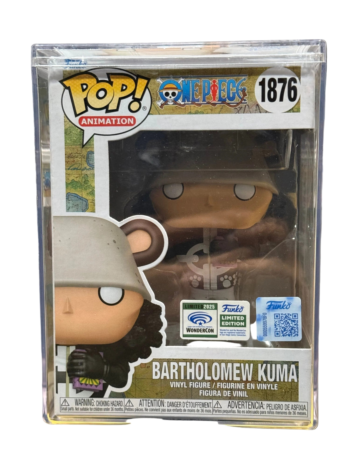 Funko Pop! One Piece: Bartholomew Kuma (2025 Wondercon Limited Edition) #1876 [PopShield Armor Premium Hard Protector Included]