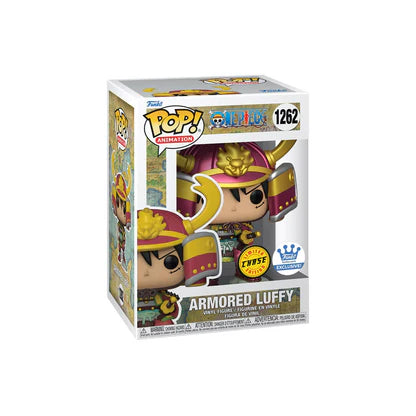 Funko Pop! One Piece: Armored Luffy (Chase) [Exclusive] #1262 [PopShield Armor Premium Hard Protector Included]