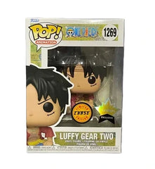 Funko Pop! One Piece: Luffy Gear Two (Chase) [Fundom Exclusive] #1269 [PopShield Armor Premium Hard Protector Included]