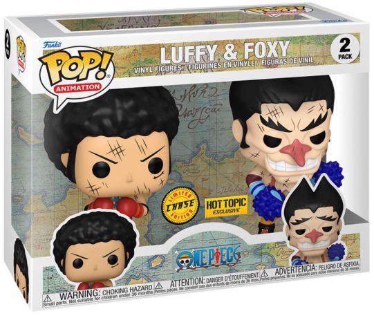 Funko Pop! One Piece: Luffy & Foxy (Hot Topic Exclusive) [Chase] 2-Pack