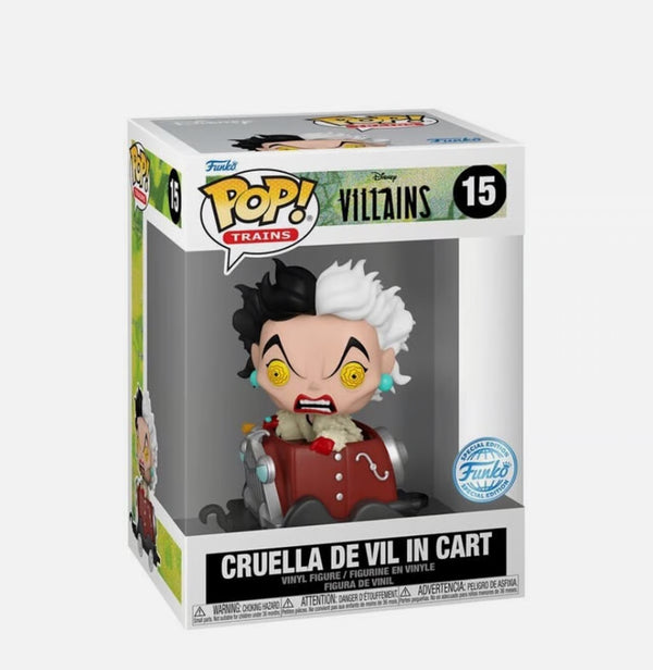Funko Pop! Trains Disney Villains: Cruella de Vil in Cart (Special Edition) #15