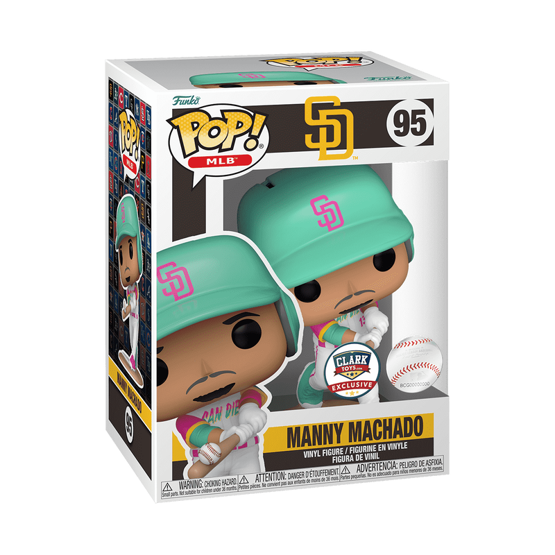 Funko Pop! San Diego Padres: Manny Machado (Clark Toys Exclusive) #95