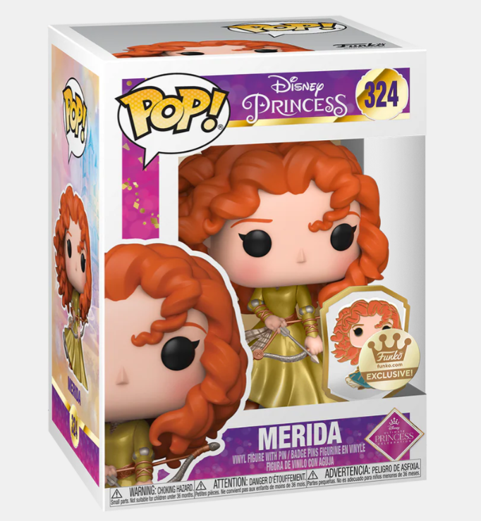 FUNKO POP! DISNEY ULTIMATE PRINCESS MERIDA with PIN #324