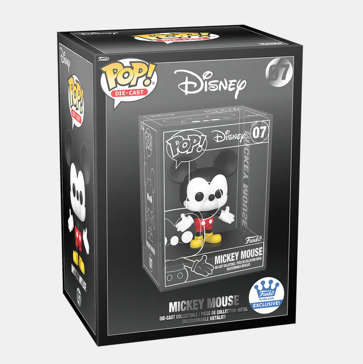 Funko Pop! DISNEY MICKEY MOUSE DIE-CAST DIECAST *NOT SEALED* #07 [FUNKO SHOP EXCLUSIVE] (NOT THE CHASE)