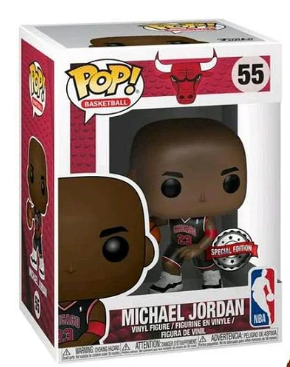 FUNKO POP! BASKETBALL [NBA]: CHICAGO BULLS - MICHAEL JORDAN [BLACK ALTERNATE JERSEY]  #55
