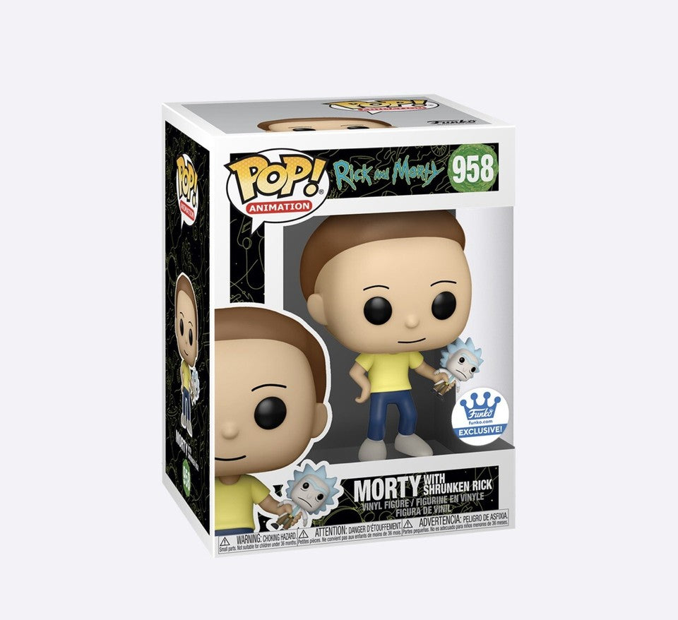 Funko Pop! Rick and Morty: Morty with Shrunken Rick (Exclusive) #958