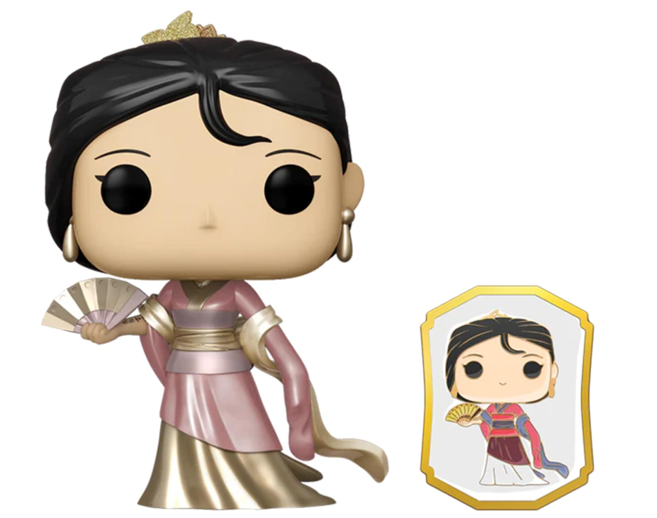 Funko Pop! Disney Princess: Mulan (Gold) with Pin Exclusive Multicolor Vinyl Figure #323