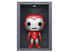 Funko Pop Deluxe Marvel Hall of Armor Iron Man Model 8 Silver Centurion PX Previews Exclusive number 1038 in box
