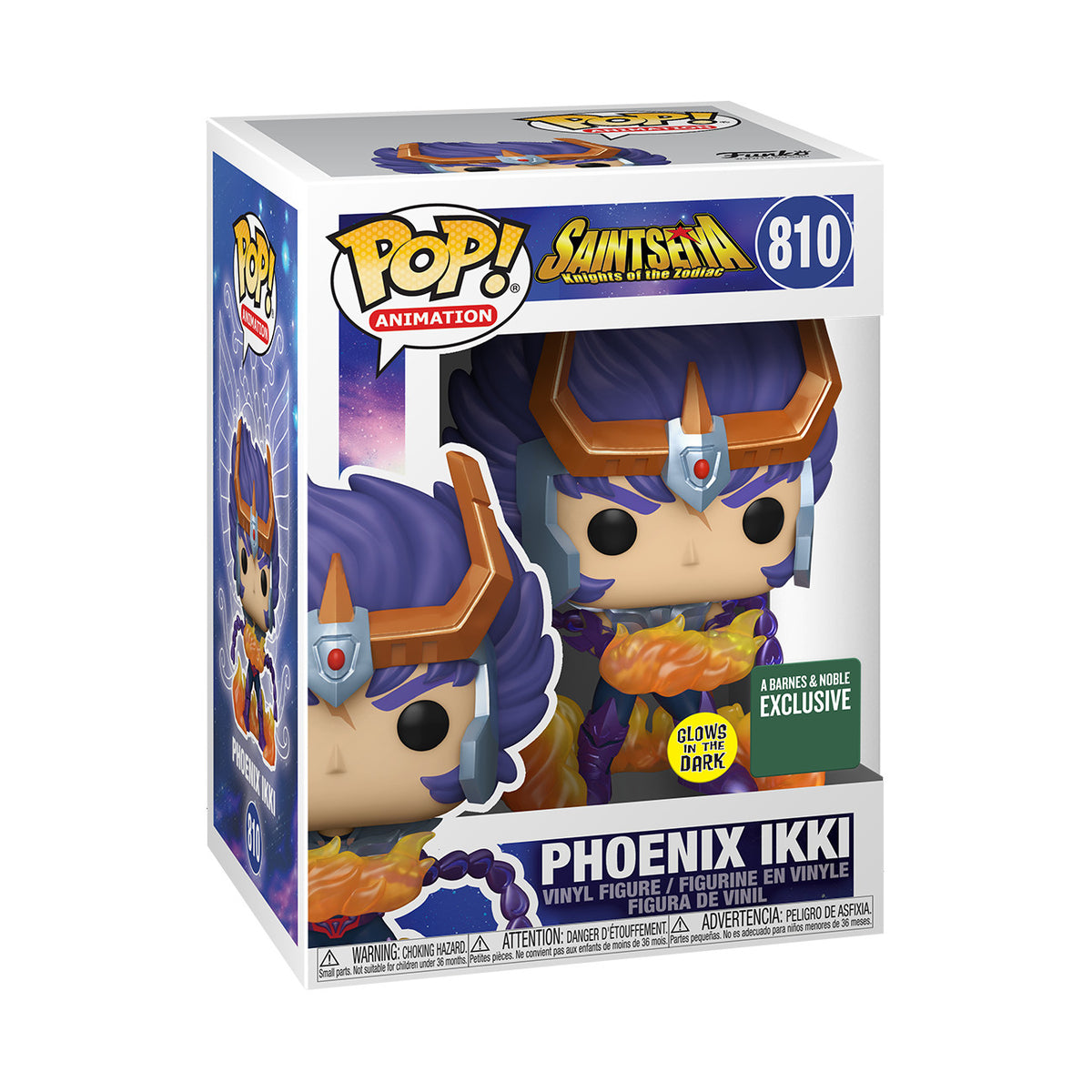 Funko Pop! Saint Seiya: Phoenix Ikki (Glow) (Barnes & Noble Exclusive) #810 (loose screen)