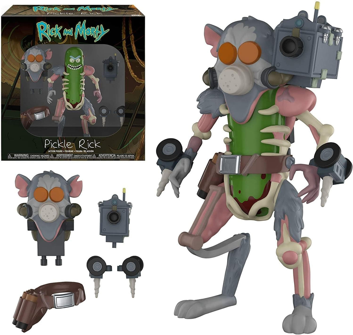 Funko Action Figure: Pickle Rick 6-inch (shelf wear)
