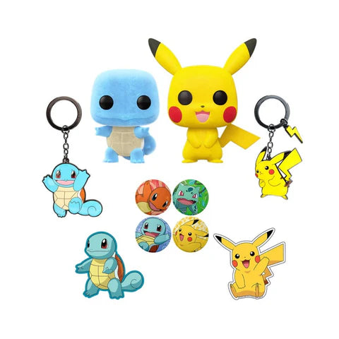 Pokemon (Collector's Box) GameStop Exclusive - Flocked Squirtle and Pikachu (sealed)