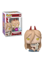 Funko Pop! Chainsaw Man: Power with Meowy (Flocked Chase, Funko Limited Edition Exclusive) #1766
