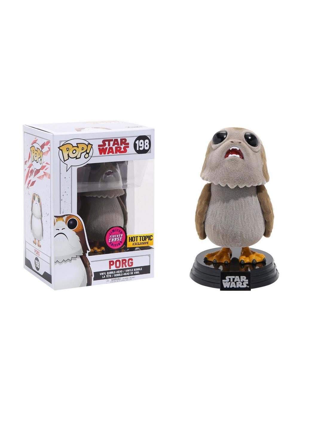 Funko Pop! Star Wars: Porg (Flocked Chase) [Hot Topic Exclusive] #198