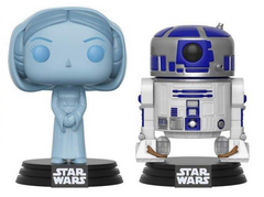 Holographic Princess Leia and R2-D2 Vinyl Bobble-Head 2 Pack