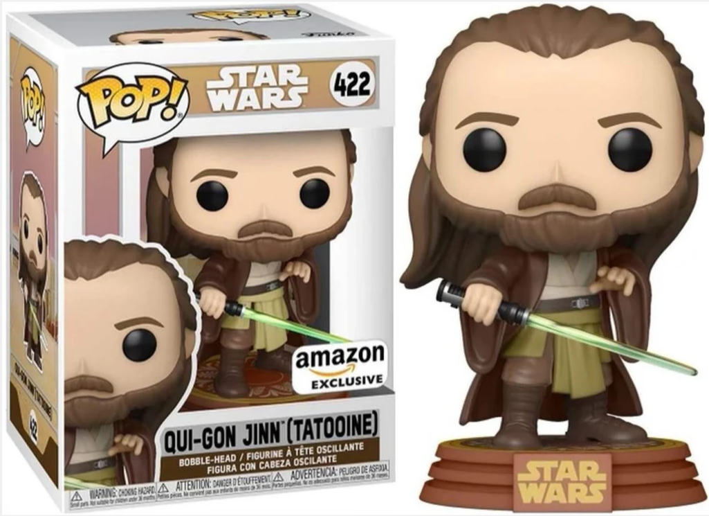 Funko Pop! Star Wars QUI-GON JINN (TATOOINE) #422 Amazon Exclusive