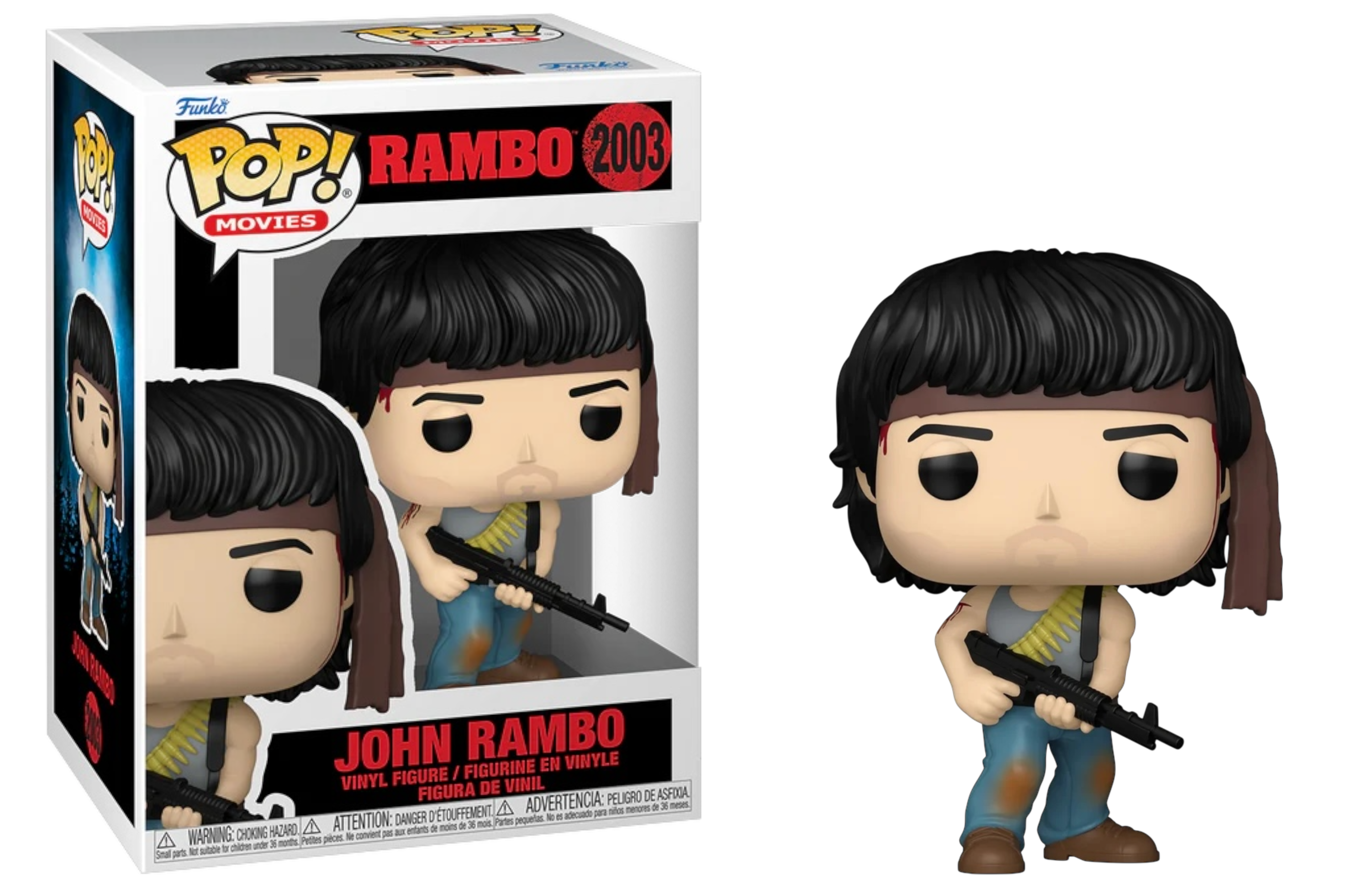 Funko Pop! Rambo First Blood Part II: John Rambo #2003 in retail box