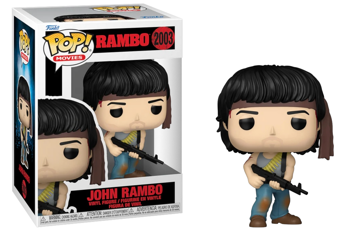 Funko Pop! Rambo First Blood Part II: John Rambo #2003 in retail box