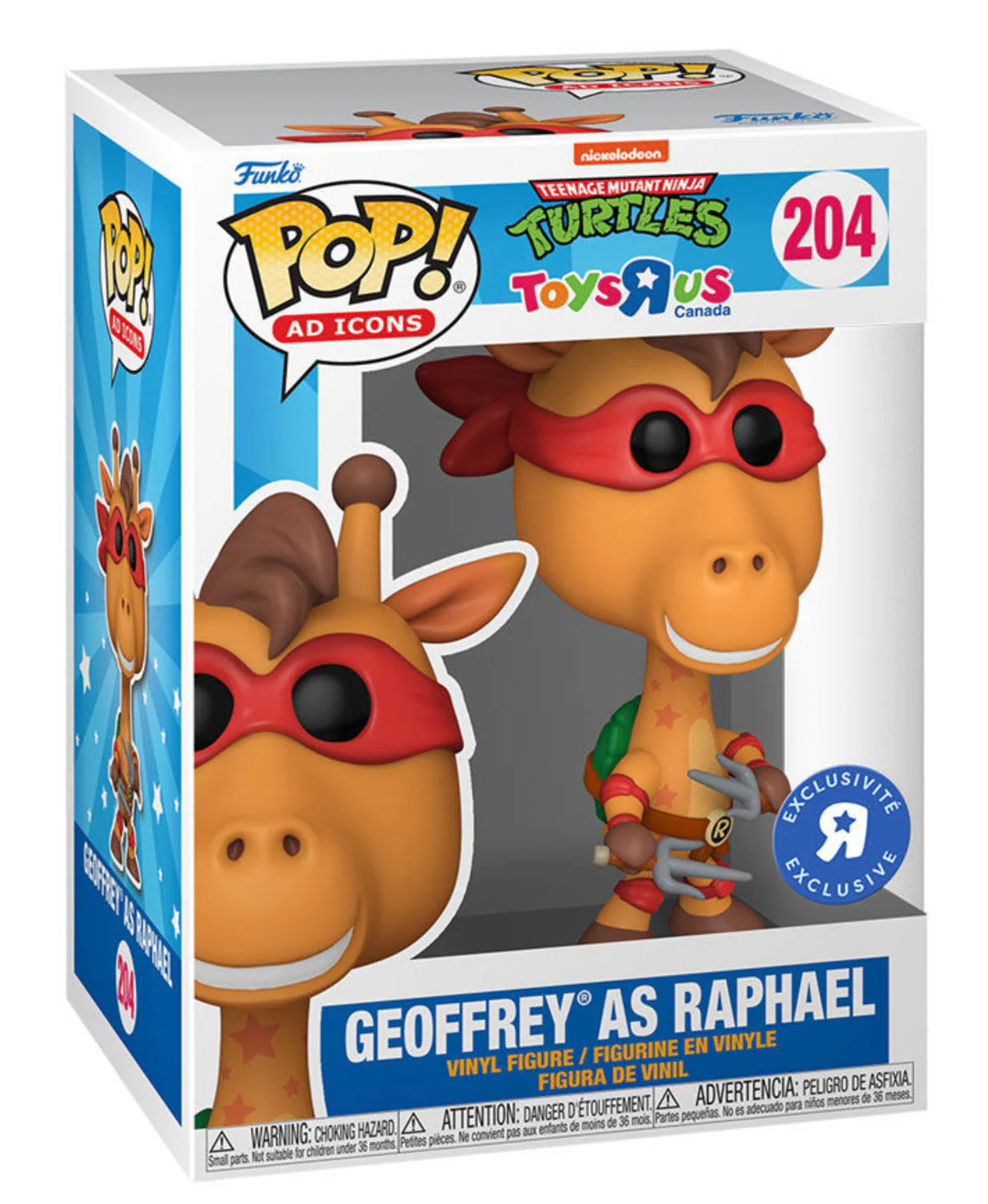 Funko Pop! Teenage Mutant Ninja Turtles: Geoffrey as Raphael (Toys R Us Exclusive) #204