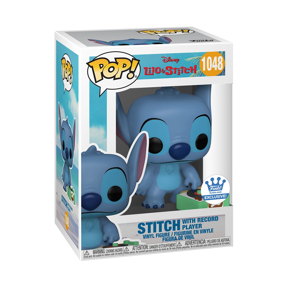 Funko Pop! Lilo & Stitch: Stitch with Record Player (Funko Exclusive) #1048