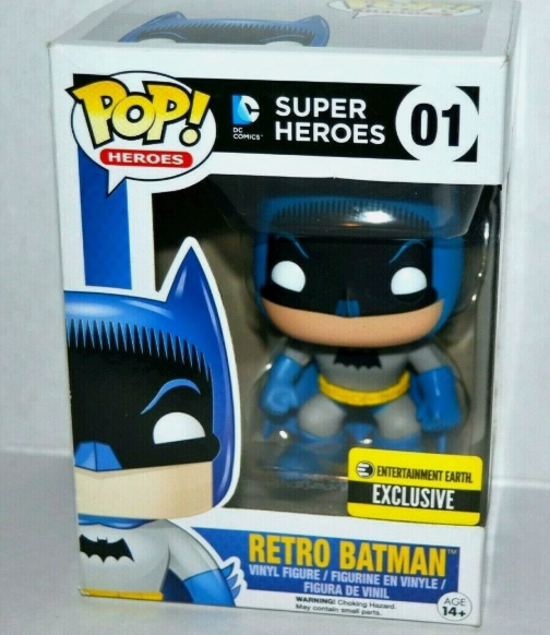 Funko POP! Retro Batman #01 DC Super Heroes Figure Entertainment Earth Exclusive