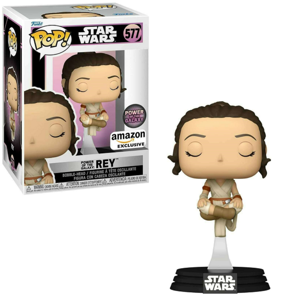 Funko Pop! Power of the Galaxy: Rey (Amazon Exclusive) #577