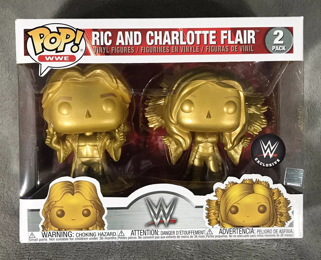 Funko Pop! WWE: Ric and Charlotte Flair (WWE Exclusive) [2-Pack]