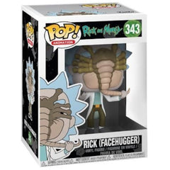 Funko Pop Rick and Morty Rick Facehugger number 343 boxed figure
