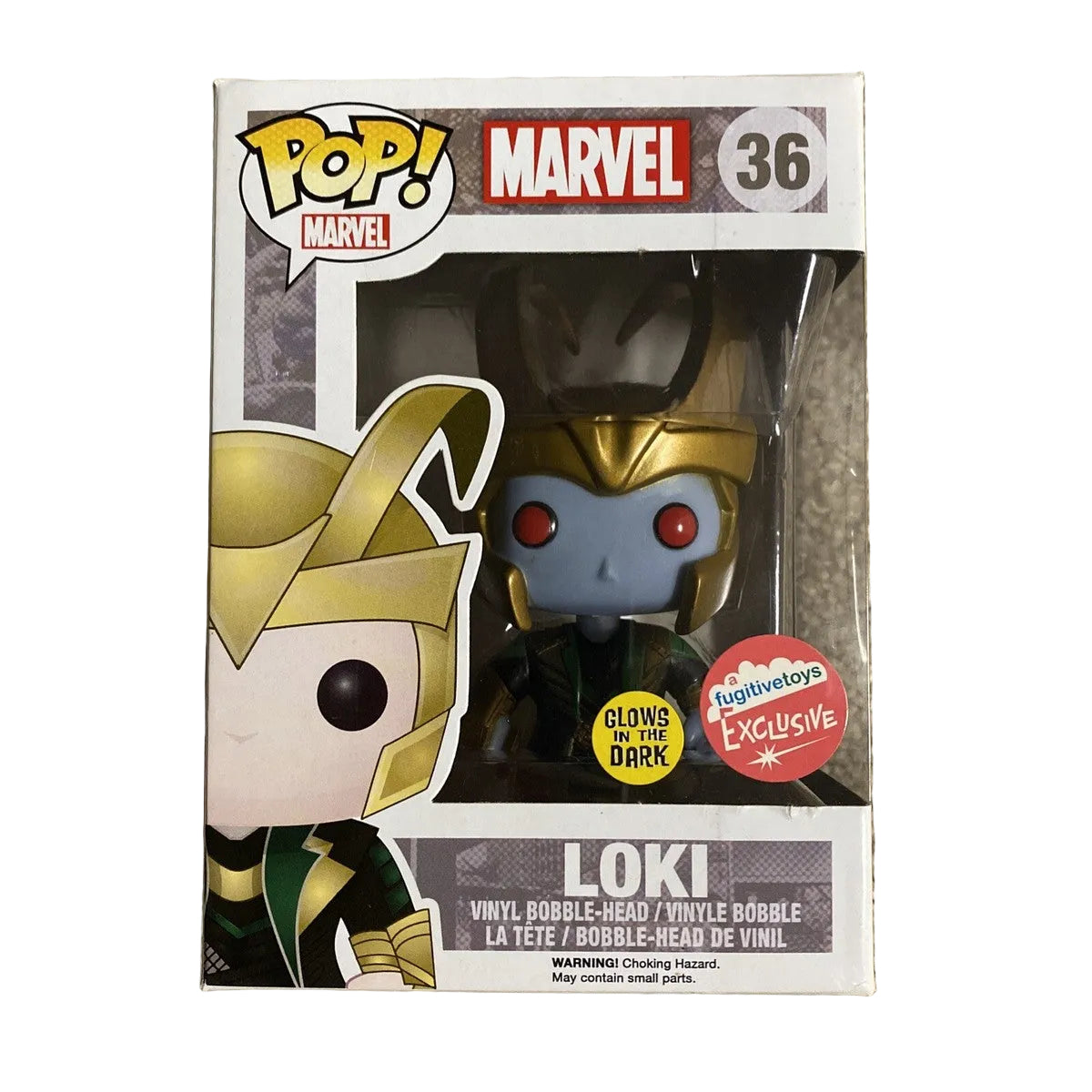 Funko Pop! Marvel Thor: The Dark World: Loki (Frost Giant) (Glow) (Fugitive Toys Exclusive) #36