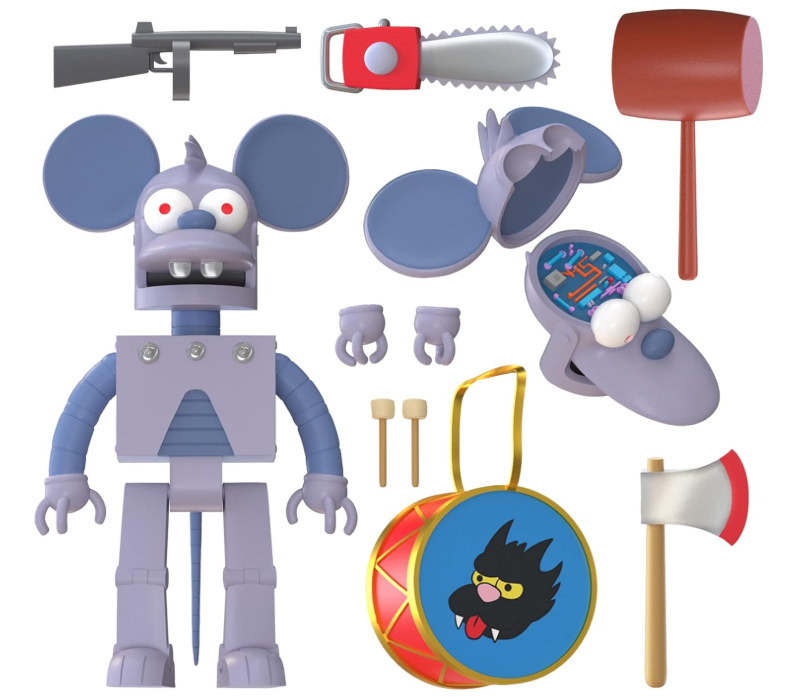 Super7 The Simpsons Ultimates: Robot Itchy 7-Inch Action Figure