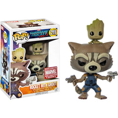 Funko Pop! Rocket with Groot (Marvel Collector Corps) #211