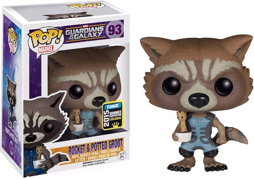 Funko Pop! Guardians of the Galaxy: Rocket & Potted Groot (2015 Summer Convention) #93