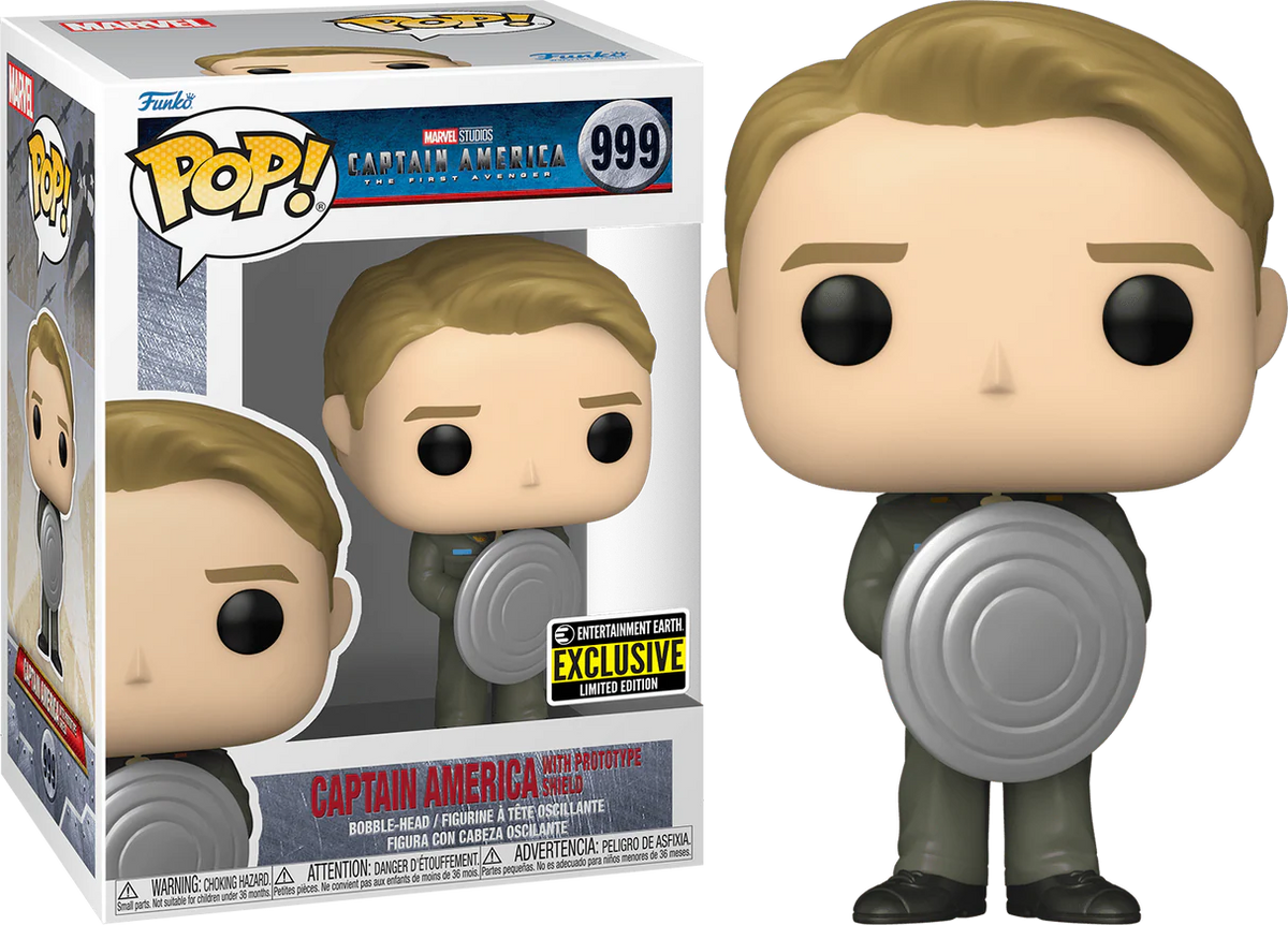 Funko Pop! Captain America: Captain America with prototype shield (Entertainment Earth Exclusive) #999