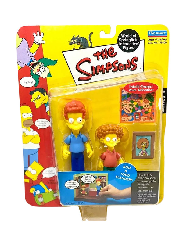 Playmates: The Simpsons - World of Springfield Interactive Rod & Todd Flanders